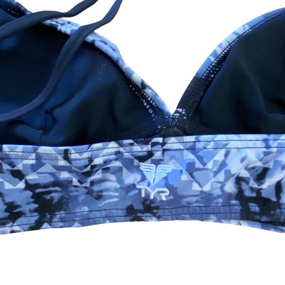 TYR Sporty Athletic Bikini Set Bralette Top M Bottom L Black - Picture 9 of 16